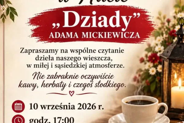 Narodowe Czytanie „Dziadów” w Hucie – spotkanie z literaturą w gminie Czarnków