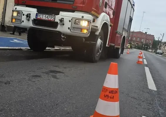 Plama oleju w Wieleniu — interwencja OSP Wieleń