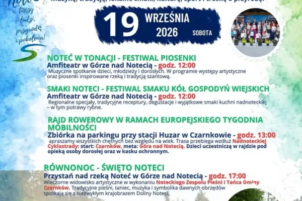 Równonoc – Święto Noteci w Górze nad Notecią już 19 września