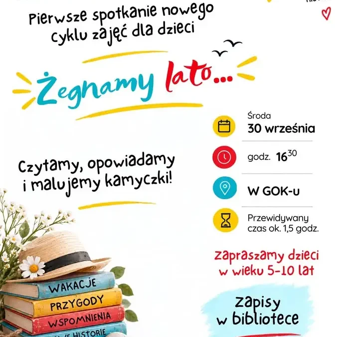 Nowy cykl zajęć dla dzieci w GOK Połajewo – start już 30 września