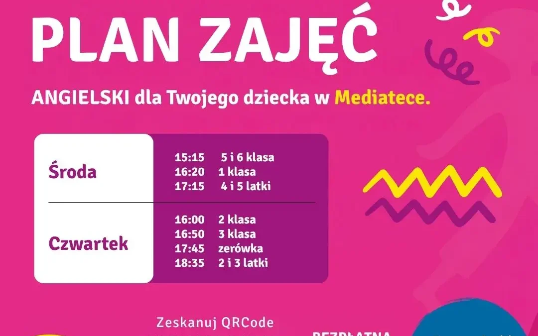 Kursy angielskiego dla dzieci w Mediatece w Wieleniu – zapisy trwają