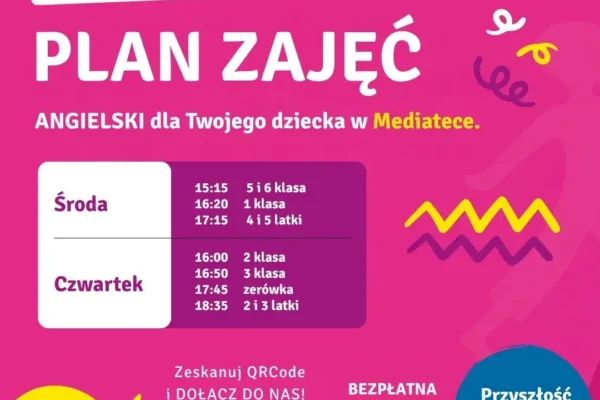 Kursy angielskiego dla dzieci w Mediatece w Wieleniu – zapisy trwają
