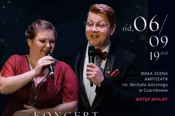Koncert Duetu Adagio w Czarnkowie – sopran i tenor na małej scenie amfiteatru