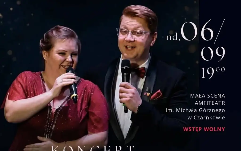 Koncert Duetu Adagio w Czarnkowie – sopran i tenor na małej scenie amfiteatru