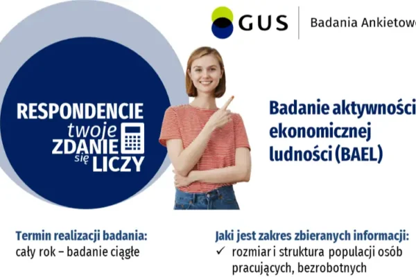 GUS prowadzi w Lubaszu badanie aktywności ekonomicznej ludności