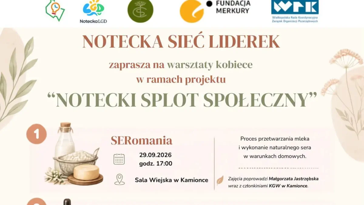„Notecki Splot Społeczny” – nowy projekt dla aktywnych kobiet z regionu noteckiego