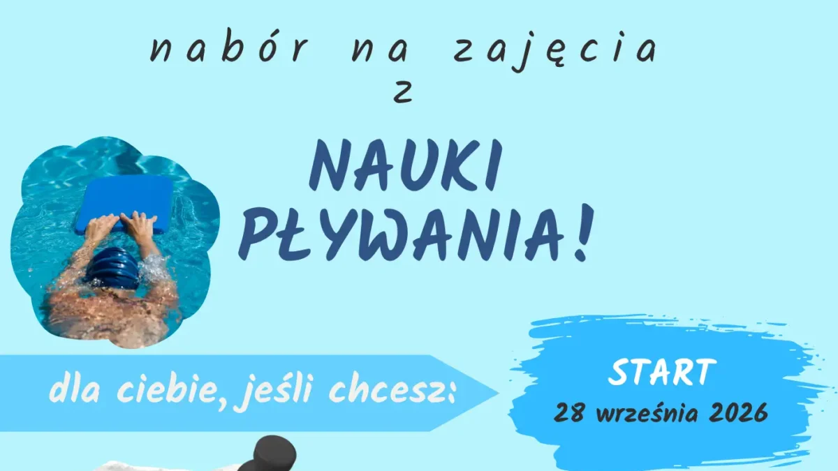 Bezpłatna nauka pływania dla dzieci i młodzieży od 10 lat – start 28 września