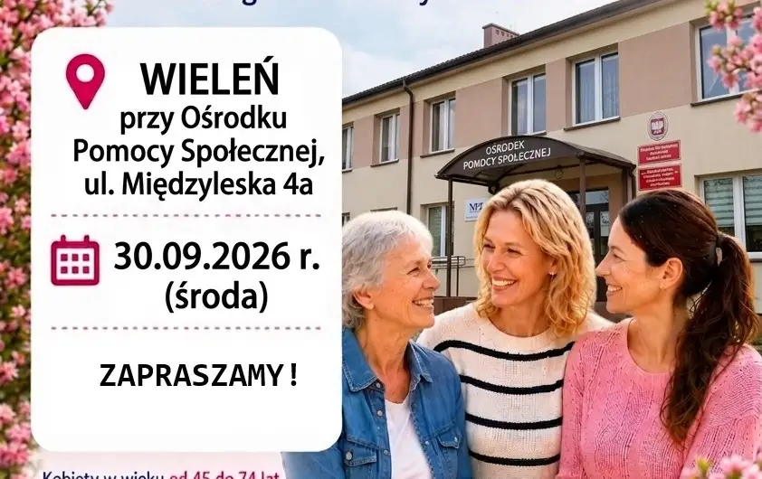 Przełożone badania mammograficzne w Wieleniu – nowy termin 30 września