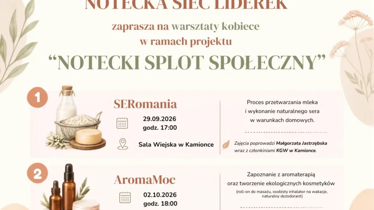 Notecki Splot Społeczny – nowa inicjatywa dla aktywnych kobiet z powiatu czarnkowsko-trzcianeckiego