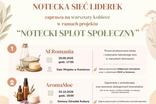 Notecki Splot Społeczny – nowa inicjatywa dla aktywnych kobiet z powiatu czarnkowsko-trzcianeckiego