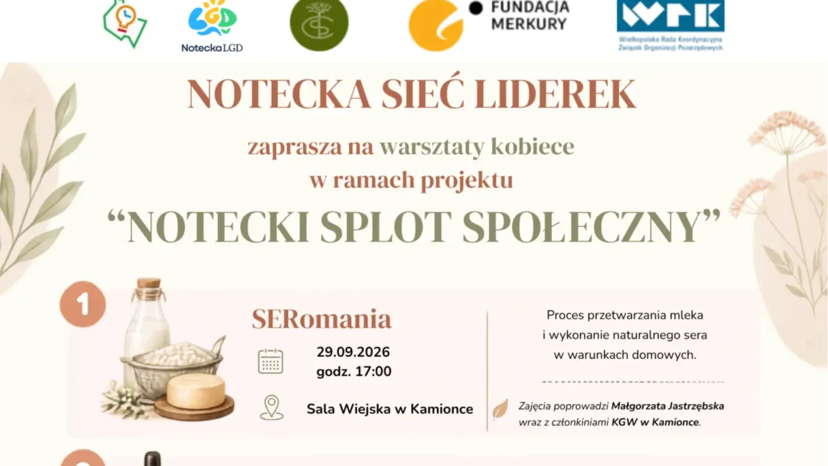Notecki Splot Społeczny – nowy projekt dla aktywnych kobiet z regionu noteckiego