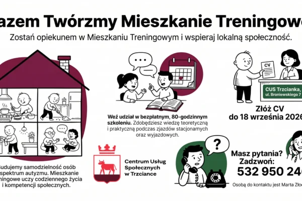 Trzcianka: Rusza rekrutacja na szkolenie do pracy w Mieszkaniu Treningowym dla osób w spektrum autyzmu