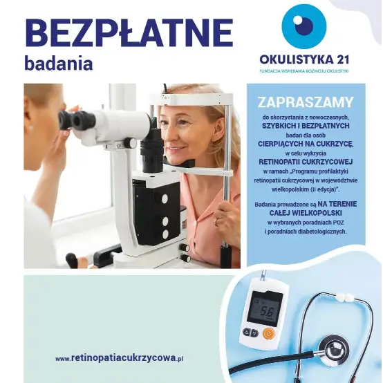 Bezpłatne badania wzroku dla diabetyków w Trzciance