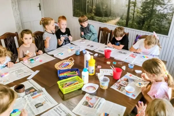 Nowy cykl zajęć dla dzieci w Gminnym Ośrodku Kultury w Połajewie – pierwsze spotkanie za nami