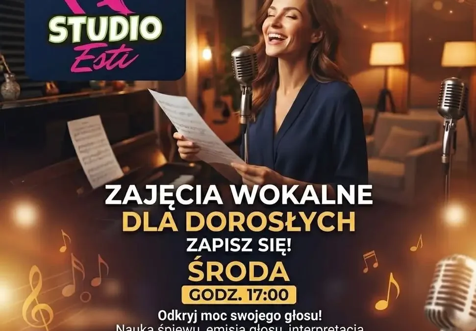 Studio Piosenki ESTI zaprasza dorosłych na zajęcia wokalne