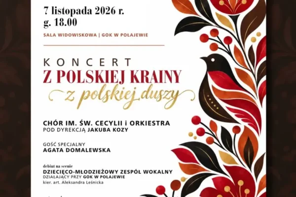 Jesienny koncert w Połajewie – chór, orkiestra i debiut młodych wokalistów