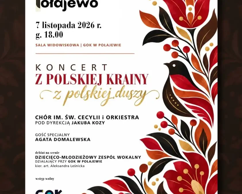 Jesienny koncert w Połajewie – chór, orkiestra i debiut młodych wokalistów