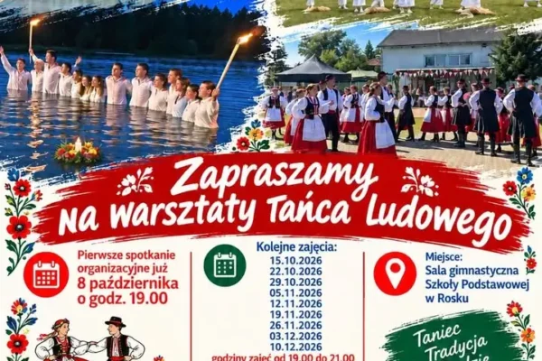 Warsztaty tańca ludowego w Rosku – dołącz do zespołu „Rożanie”