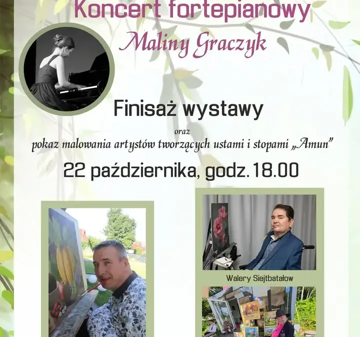 Krzyż Wielkopolski: koncert fortepianowy i finisaż wystawy już 22 października