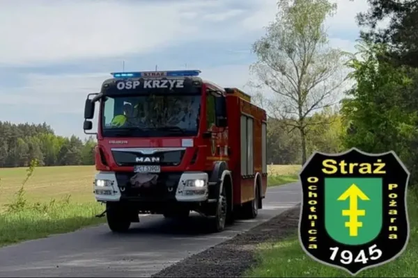 Zalana piwnica w Krzyżu Wielkopolskim — interwencja OSP KSRG
