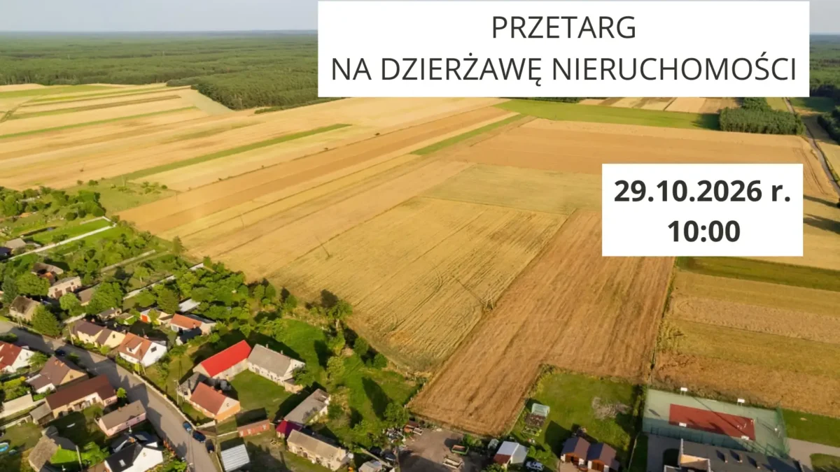 Gmina Drawsko ogłasza przetarg na dzierżawę działki rolnej w Pęckowie
