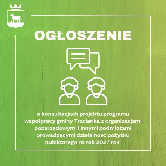 Trzcianka: konsultacje programu współpracy z organizacjami pozarządowymi na 2027 rok